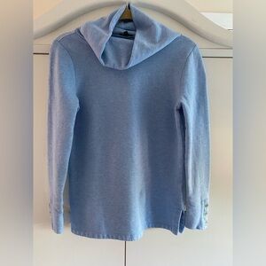 Talbots Light Sky Blue Women's cowl neck pullover